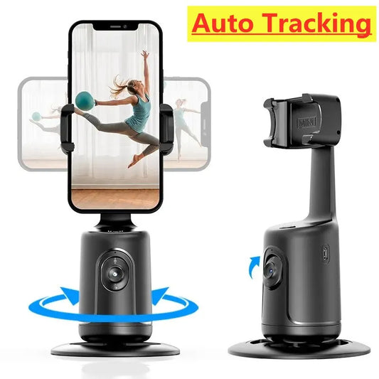 360° AI Face Tracking Gimbal Phone Holder for Vlogging